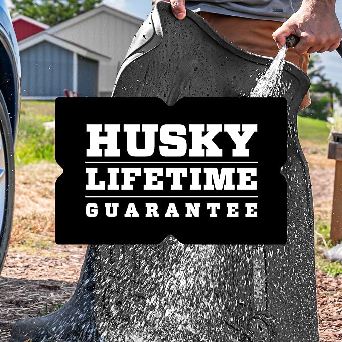 Husky Liners X-act Contour Floor Mats | Fits 2015-2024 Ford F-150; 2017-2024 Ford F-250/F-350; 2017 Ford F-450 SuperCab | 2nd Row, 1-pc Black - 53451