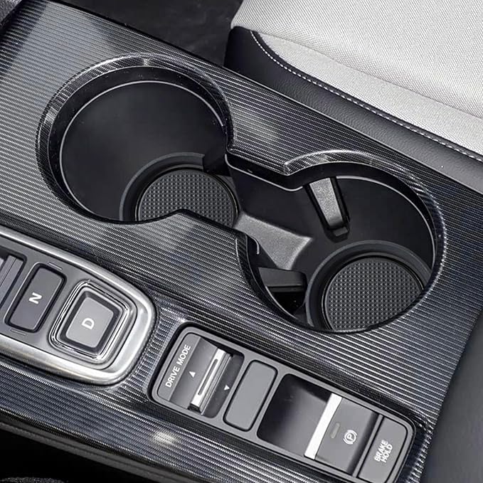 for Honda Civic Accessories 2026 2025 2024 2023 2022 Cup Holder Inserts Center Console Liner 3D Silicone Cup Holder Coaster Protector Mat Pad Non-Slip Interior Decoration for Civic 3Pcs (Black)
