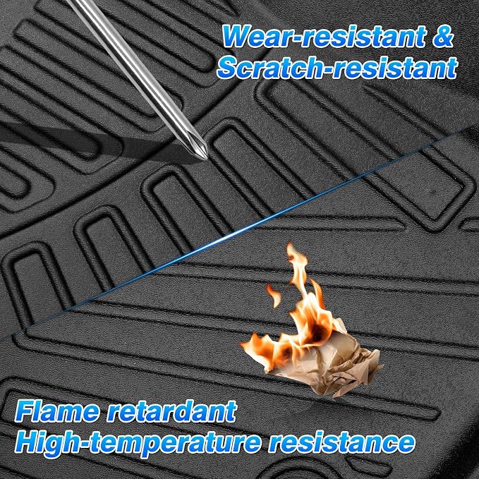 Cartist Floor Mats Fit for Chevrolet Blazer EV 2024 2025 2026/Cadillac Lyric 2023-2025 2026 All Weather Floor Mat Heavy Duty Carpet Protection