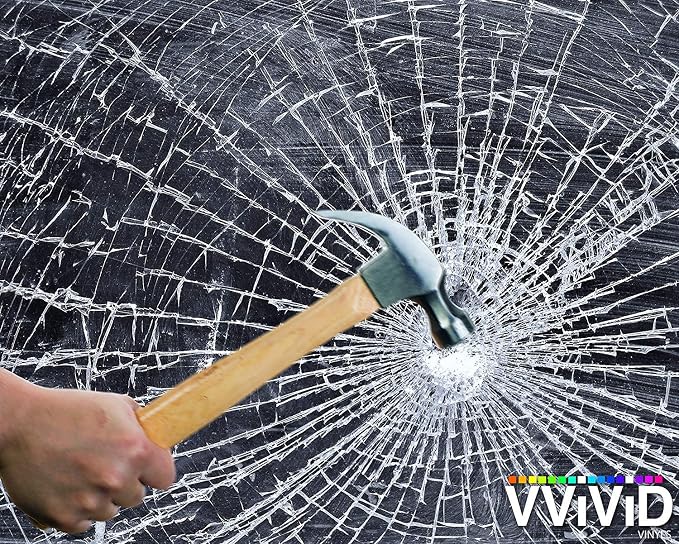 VViViD Clear Protective 8mil Shatterproof Security Window Vinyl Film Roll (60 Inch x 50ft)