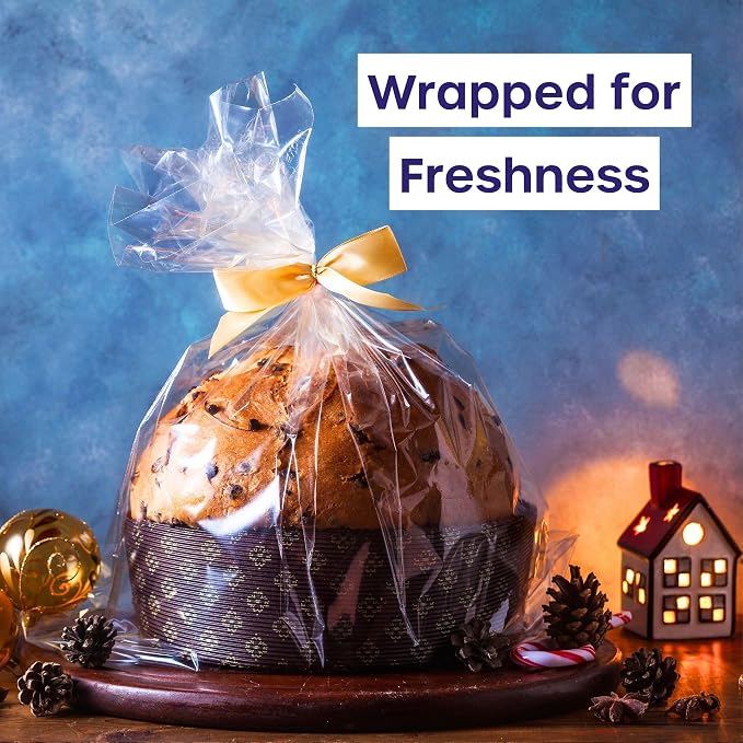 volila Clear Cellophane Wrap Roll (31.5 in x 220 ft) - 3 Mil Thick Cellophane Wrap for Gift Basket, Treats, Flower Wrapping, Clear Wrapping Paper (31.5" folds into 16")