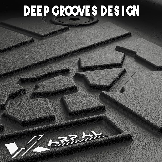 KARPAL Floor Mats Bed Mat for 2023-2026 Chevy Colorado/GMC Canyon Crew Cab, 5FT Truck Bed Liner All Weather TPE Custom Fit Floor Liners Full Set Car Accessories