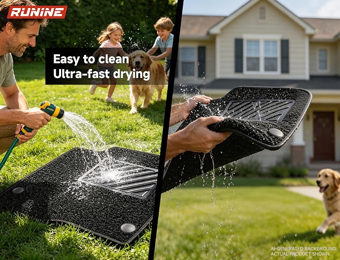 Floor Mats for Hyundai Tucson 2022-2026 (Not for Hybrid & PHEV), 2-in-1 All Weather TPE Floor Liners with Removable Carpet Layer, Custom Fit Waterproof Anti-Slip Car Mats Front & Rear