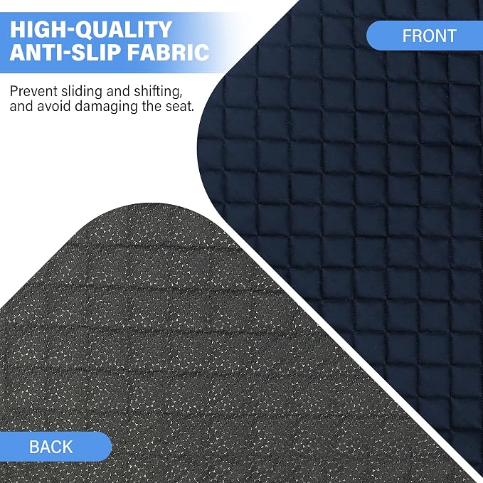 SPRING SEAON Waterproof Chair Pads for Incontinence 22"x21" – Thickened Washable Reusable Seat Protector, Non-Slip Absorbent Pad for Adults, Seniors, Wheelchair, Recliner, Car Seat & Bed(Navy, 1 Pack)
