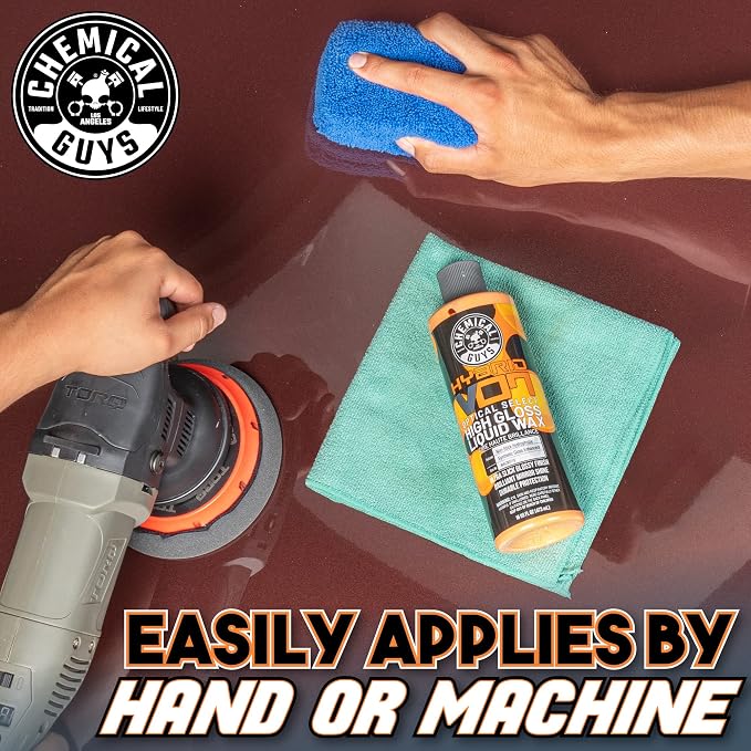 Chemical Guys, Hybrid V7 Optical Select High Gloss Liquid Car Wax, 16 oz | Liquid wax adds deep gloss and slick protection on any paint color, easy on and off, with a fresh orange scent