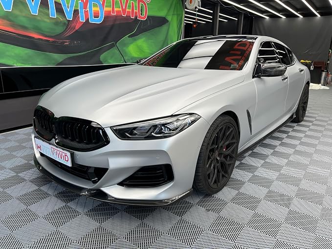 ColorFusion PPF by VViViD, Matte Stealth Chrome Silver Dry Apply PPF Vinyl Car Wrap Roll 1ft x 5ft