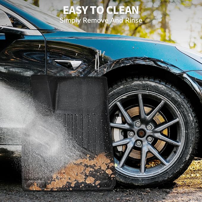 YITAMOTOR Floor Mats for Tesla Model Y 5 Seater 2024-2020, Custom Fit All Weather Floor Liners, Automotive Interior TPE Cargo Liner Frunk Mat Accessories for Model Y (NOT for Juniper), 6 Pcs Mats Set