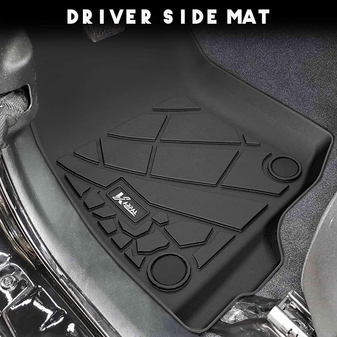 KARPAL Floor Mats & Truck Bed Mat for 2020-2025 2026 Jeep Gladiator JT, All Weather TPE Custom Fit Floor Liners Car Mats Accessories, Front & 2nd Row & Cargo Liner