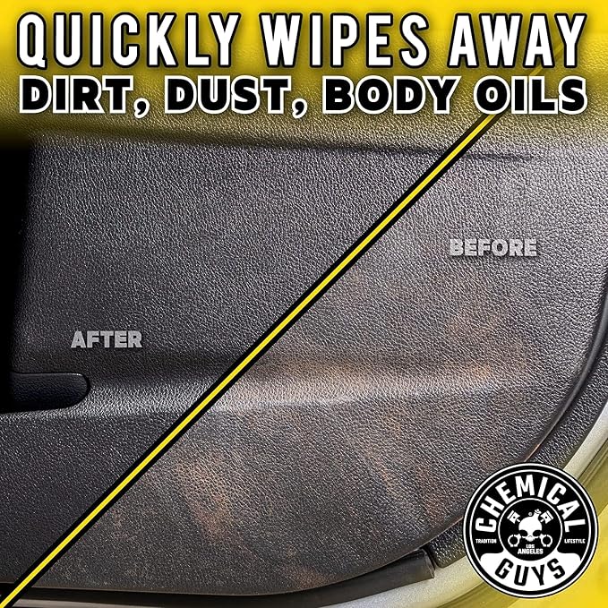 Chemical Guys, InnerClean Interior Quick Detailer, Pineapple Scent, 32 oz | Spray-and-wipe detailer cleans and refreshes dashboards, door panels, seats and trim, pineapple scent, non-greasy