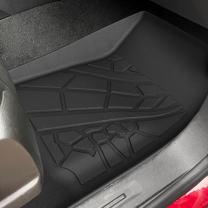 KARPAL Floor Mats for 2015-2022 Chevy Colorado/GMC Canyon Crew Cab, All-Weather TPE Custom Fit Floor Liners Cargo Liner Car Accessories