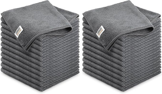 CERAKOTE Microfiber Towels (24 Pack) - Cleaning and Application Towels - Durable 300 GSM Lint-Free Material - Ideal for Cars, Home, Shop and Office