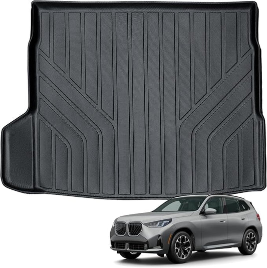 Auxko All Weather Cargo Liner Fit for 2026 2025 BMW X3 G45 TPE Car Mat Accessories All Season Guard Odorless Anti-Slip Cargo Mat Black