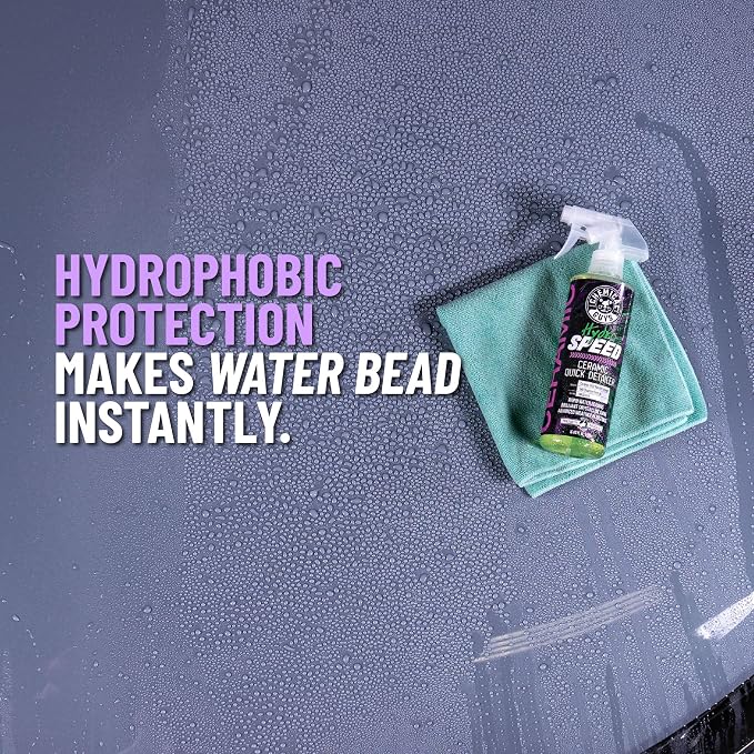 Chemical Guys, HydroSpeed Ceramic Quick Detailer Spray, Gloss, 1 Gallon | Ceramic polymers boost gloss, slickness and water beading, tops up coatings and wax on paint, glass and wheels