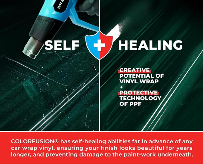 ColorFusion PPF by VViViD, Gloss Shadow Green Dry Apply PPF Vinyl Car Wrap Roll 60ft x 5ft