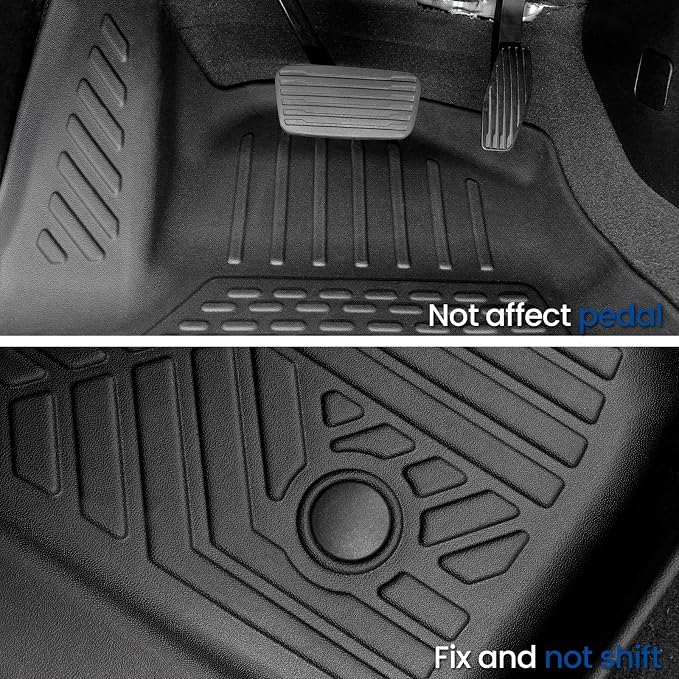 Floor Mats Set for 2021-2025 2026 Chevrolet Chevy Tahoe/GMC Yukon/Cadillac Escalade 7 Seat Bucket Seat Accessories, All Weather TPE Cargo Mat Liner Backrest Mat Door Sill Protectors