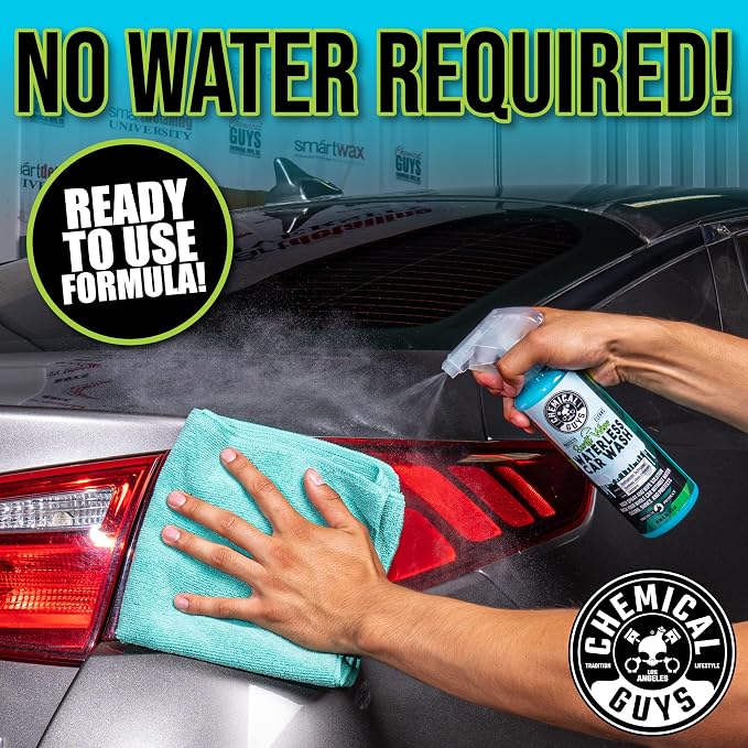 Chemical Guys, Swift Wipe Waterless Car Wash Spray, High Lubrication, 64 oz | Spray and wipe to clean and shine paint, glass and wheels with no water, a slick gloss for quick washes anywhere