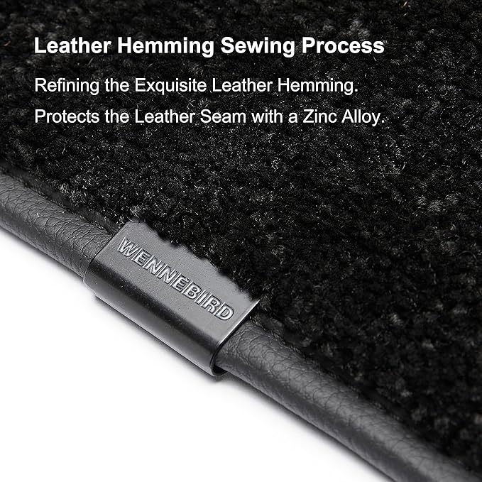 WENNEBIRD Carpet Floor Mats for Mercedes-Benz GLE-Class 2016-2019, 3Pc | W166, Also Fits ML-Class 2012-2015, 0.6-Inch Ultra-Thick Plush Carpet, Noise-Reducing Comfort, Waterproof TPE Layer