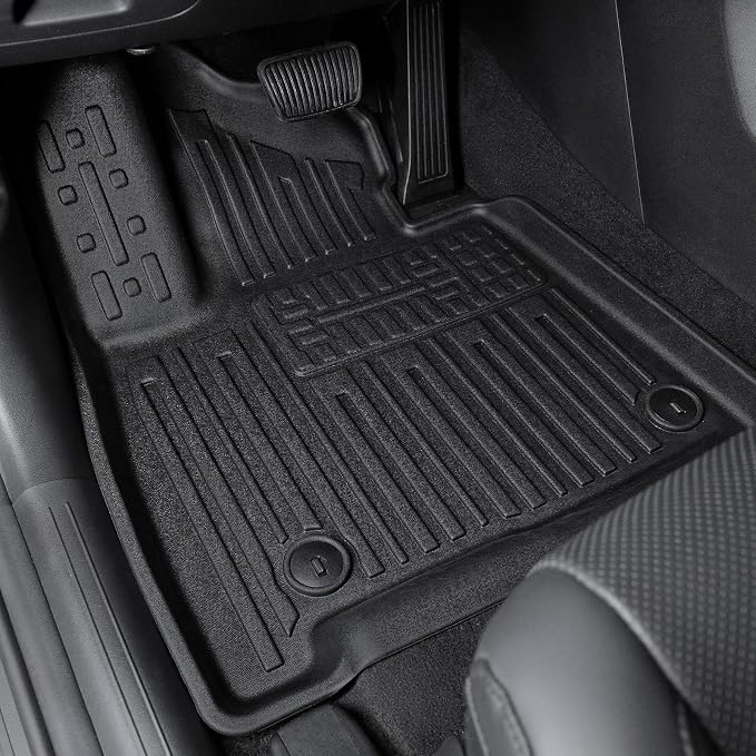 Floor Mats for Hyundai Santa Fe 2024-2026, All Weather Floor Mats Trunk Cargo Liner with Backrest Protectors Accessories, Full Coverage Set (Fit 6/7 Seats)