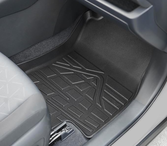 KARPAL Floor Mats for Toyota RAV4 2019-2025 (Include Hybrid), Custom Fit All Weather TPE Floor Liners, 1st & 2nd Row Mat, RAV4 Accessories