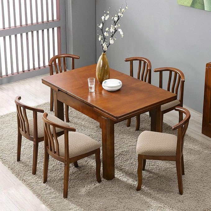 Genina Seat Covers for Dining Room Chair Seat Slipcovers Kitchen Chair Covers (Khaki, 2 Pcs)