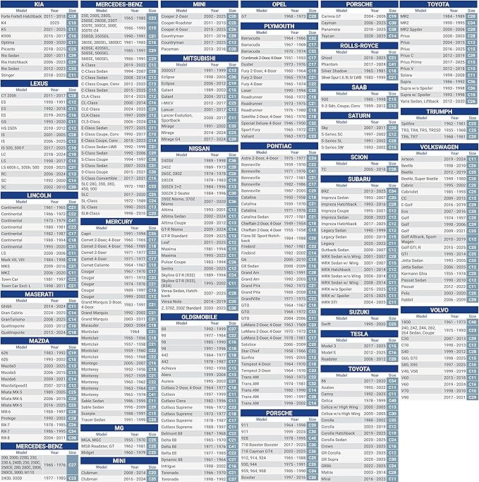 iCarCover Premium Plus Car Cover Waterproof All Weather Rain Snow UV Sun Protection, Dodge Charger, XJ8, XJR, Buick Lesabre, XTS, Impala, V90, S-Class, Size C29 (See Size Chart), Stripe - Black/Gray