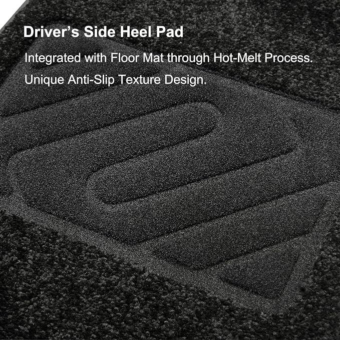 WENNEBIRD Front Carpet Floor Mats for Toyota RAV4 2019-2025, 2Pc | Not for 2026, 0.6-Inch Ultra-Thick Plush Carpet, Noise-Reducing Comfort, Waterproof TPE Layer, Anti-Slip Backing