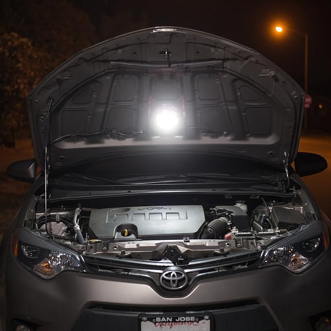 Wagan EL4340 FRED PRO Flashing Roadside Emergency Disc LED Flare 6 Flash Modes for Roadside Security, Warning Flashing with Magnet and Hook for Vehicles and Boats