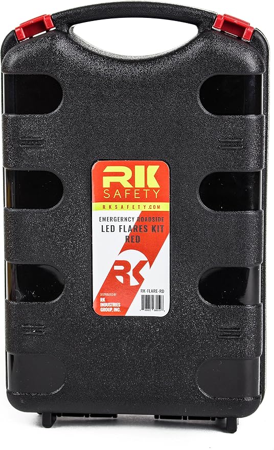 Flare-RD LED Emergency Roadside Flare Safety Beacon Strobe Light Kits (Red)