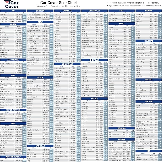 iCarCover Premium Heavy Duty Car Cover - Waterproof All Weather Rain UV Protection, 350Z, 370Z, Supra, XLR Roadster, Prelude, Stealth, Vantage, F-Type, Size C36 (See Size Chart), Stripe - Black/Gray