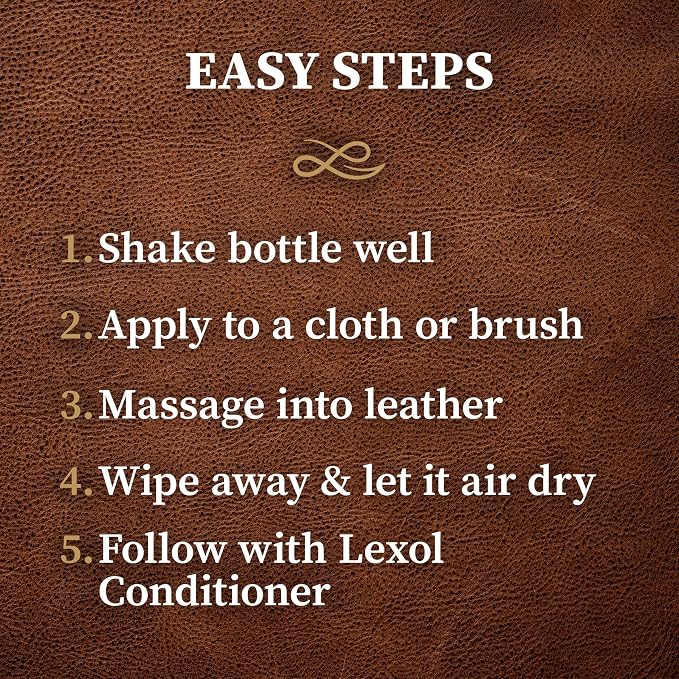 Lexol All Leather Cleaner 8 oz – Deep Cleaning formula for car interior, couches, furniture, shoes, boots, purses, jackets, gloves, saddles and motorcycle gear