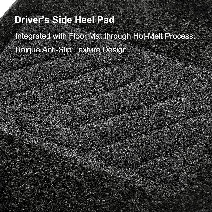 WENNEBIRD Carpet Floor Mats for Toyota RAV4 2013-2018, 3Pc | 0.6-Inch Ultra-Thick Plush Carpet, Noise-Reducing Comfort, Waterproof TPE Layer, Anti-Slip Backing
